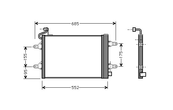 CONDENSADOR DE AIRE ACONDICIONADO 76005007 International Radiators, Imagen 2