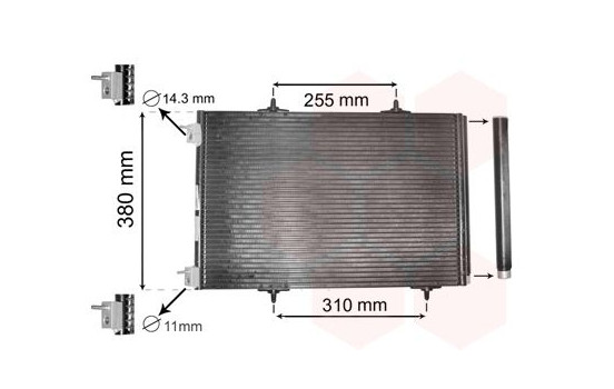 Condensador del aire acondicionado 40005291 International Radiators Plus, Imagen 2