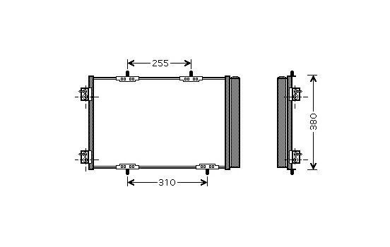 Condensador del aire acondicionado 40005291 International Radiators Plus