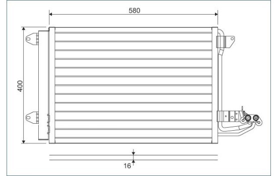 Condensador del aire acondicionado 817777 Valeo, Imagen 2