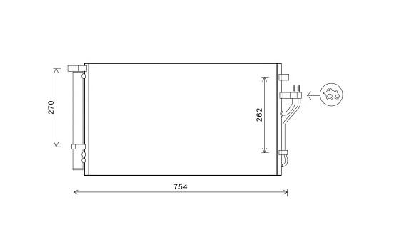 CONDENSADOR iX35 1.6 i GDi 09/10- 82005279 International Radiators