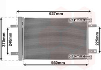 Condensador, aire acondicionado 09015702 International Radiators
