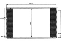 Condensador, aire acondicionado 35601 NRF