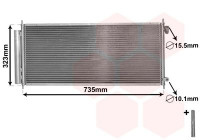 Condensador de aire acondicionado JAZZ 12i/13i MT/AT 04- 25005222 International Radiators Plus