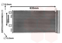 Condensador de aire acondicionado no apto para diésel 06005256 International Radiators