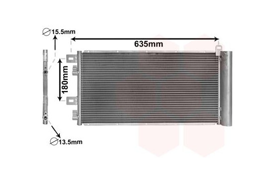 Condensador de aire acondicionado no apto para diésel 06005256 International Radiators