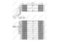 Evaporador, aire acondicionado 36025 NRF