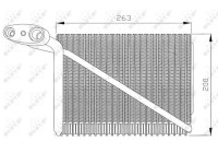 Evaporador, aire acondicionado 36077 NRF