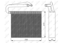 Evaporador, aire acondicionado 36110 NRF