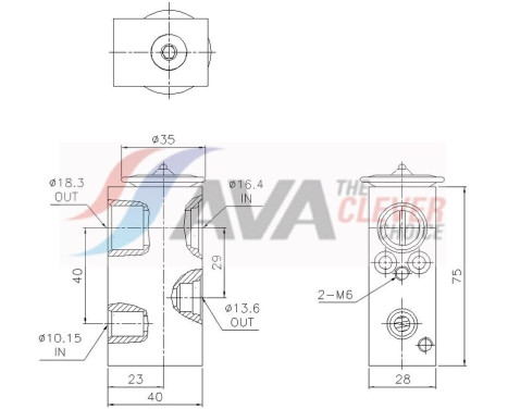 Válvula de expansión, aire acondicionado