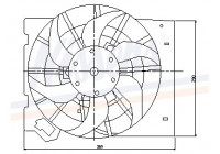 Ventilador, condensador de aire acondicionado
