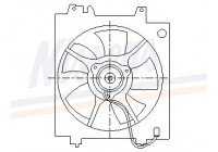 Ventilador, condensador de aire acondicionado
