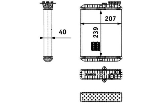 Radiador de calefacción, calefacción interior