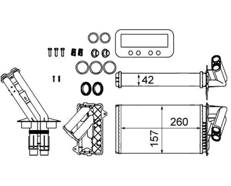 Radiador de calefacción, calefacción interior