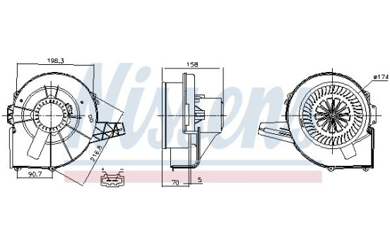 ventilador de estufa 87028 Nissens, Imagen 6