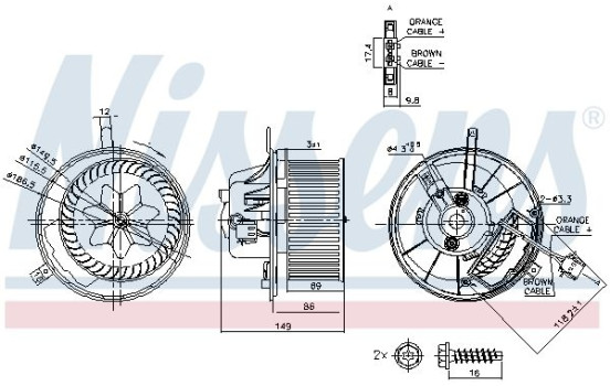 ventilador de estufa 87032 Nissens, Imagen 5