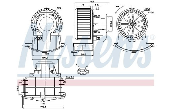 ventilador de estufa 87033 Nissens, Imagen 6