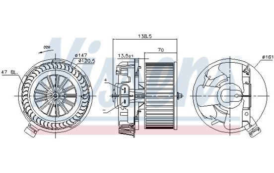 ventilador de estufa 87214 Nissens, Imagen 5