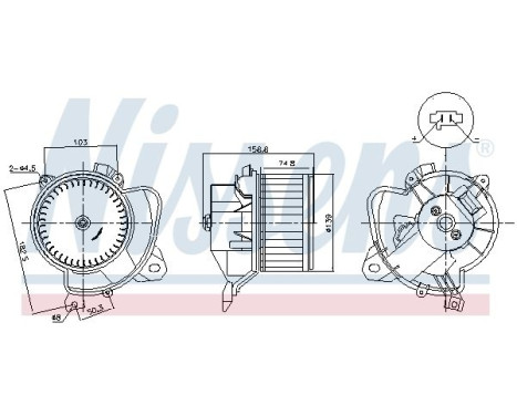 ventilador de estufa 87574 Nissens