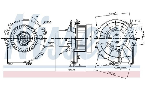 ventilador de estufa 87836 Nissens, Imagen 5