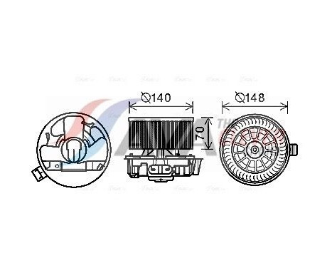 ventilador de estufa DN8383 Ava Quality Cooling