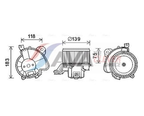 ventilador de estufa FT8431 Ava Quality Cooling