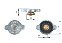 Tapa del radiador RC124 Gates