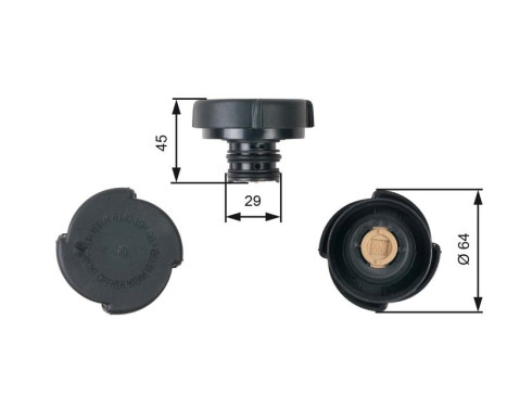 Tapa del radiador RC204 Gates