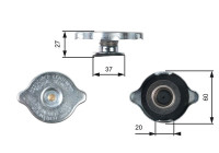Tapa del radiador RC217 Gates