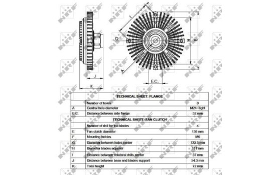 Embrague, ventilador del radiador 49521 NRF, Imagen 3