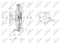 Embrague, ventilador del radiador 49602 NRF
