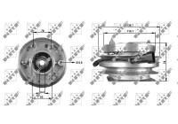 Embrague, ventilador del radiador 49703 NRF