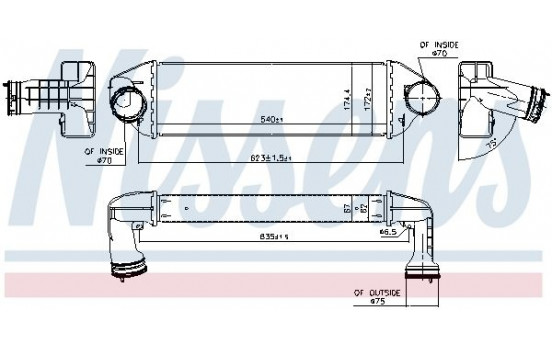 Intercooler 96128 Nissens, Imagen 2