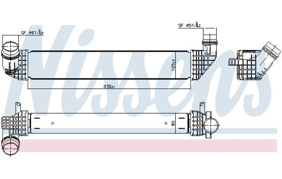 Intercooler 96200 Nissens, Imagen 2