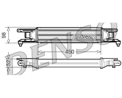 Intercooler DIT01001 Denso