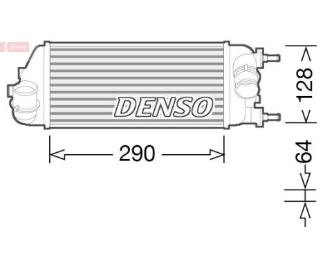 Intercooler DIT09115 Denso