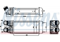 Intercooler, intercooler 96509 Nissens