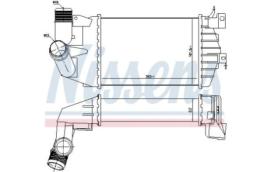 Intercooler, intercooler 96587 Nissens, Imagen 3
