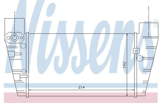 Intercooler, intercooler 96709 Nissens