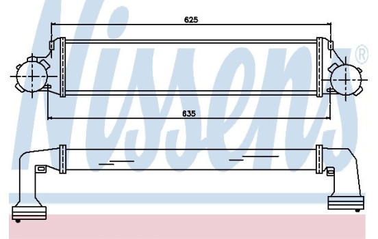 Intercooler, intercooler 96723 Nissens, Imagen 2