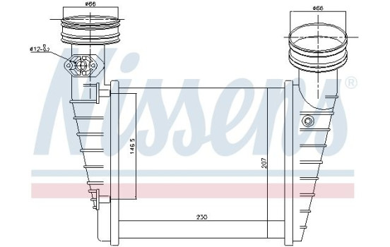 Intercooler, intercooler 96731 Nissens, Imagen 3