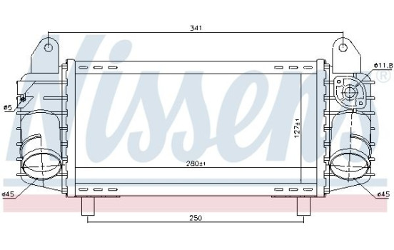 Intercooler, intercooler 96793 Nissens, Imagen 3