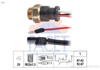 Interruptor de temperatura, ventilador del radiador 7.5601 Facet