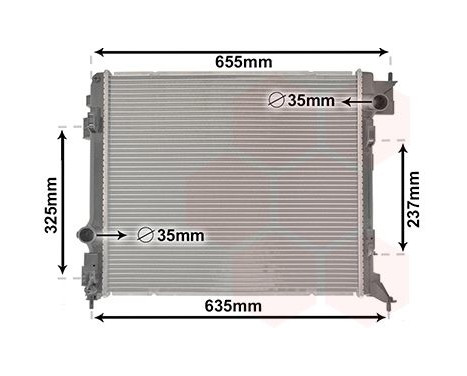 radiador 33002444 International Radiators