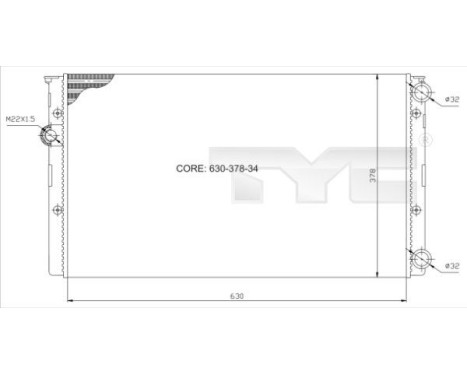 radiador 737-0027 TYC