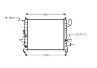 Radiador de gasolina 1.1 RN/RT del 97 con aire acondicionado 43002262 International Radiators Plus