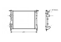 Radiador de gasolina 2/99+ 1.2 -Coche sin aire acondicionado 43002271 International Radiators