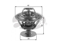 Termostato, refrigerante TH39082G1 Gates