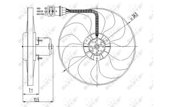 Ventilador de refrigeración 47397 NRF, Imagen 2
