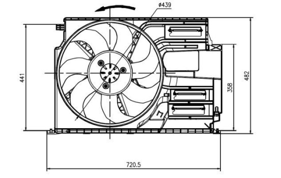 Ventilador de refrigeración 47922 NRF, Imagen 4